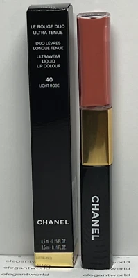 CHANEL LE ROUGE DUO COLOR #40 ROSA CLARO ULTRA TENUE BRILLO DE LABIOS LÍQUIDO NUEVO EN CAJA Foto 1 de 4