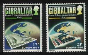 GIBRALTAR 1984 SG504-05 EUROPA. POSTS AND TELECOMMUNICATIONS - MNH - Picture 1 of 1