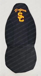 New NCAA USC TROJANS Front High Back Car Truck Seat Cover with Mesh - Picture 1 of 5