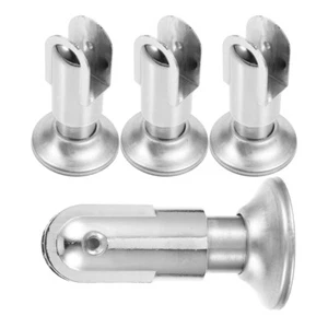 4 Stück WC-Trennwandhalterung, robuste Metallhalterung, öffentliche - Bild 1 von 12