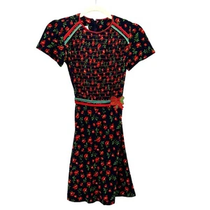 Vintage Saks Fifth Avenue The Young Circle Floral Dress Girls Size Medium/ Large - Picture 1 of 10