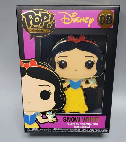 Funko Pop! ( Pin )  Disney - Snow White  #08 - Enamel Pin - New in Box Cover