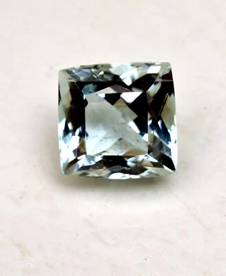 Natural Aquamarine Gemstone Top Faceted Cushion Cut 25.75 Ct Loose Gemstone - Image 1 of 4