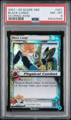 *69 666 Cert* - PSA 8 Black Lunge SZ1 Scoring Zone Uber Rare Dragon Ball Z - Image 1 of 2