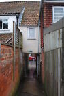 Photo 6x4 Narrow alleyway Glastonbury A shortcut from the carpark to the  c2009