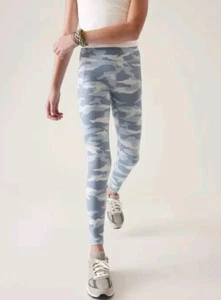 Athleta Girl Stash Your Treasures Tight Blue Grey Camo ~ Size XL (14) - Picture 1 of 8