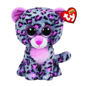Ty Beanie Boos Stuffed & Plush Animal Colorful Purple Leopard Toy Doll With Tag - Picture 1 of 1