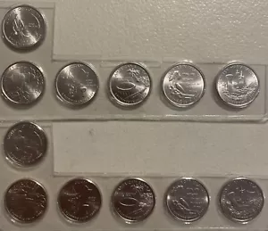 2009 P & D DC & US Territories Quarter 12 Coin Set Lot Sealed Mint plastic  - Picture 1 of 2