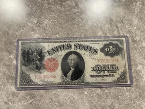 1917 $1 ONE DOLLAR LEGAL TENDER UNITED STATES NOTE FINE - Picture 1 of 8