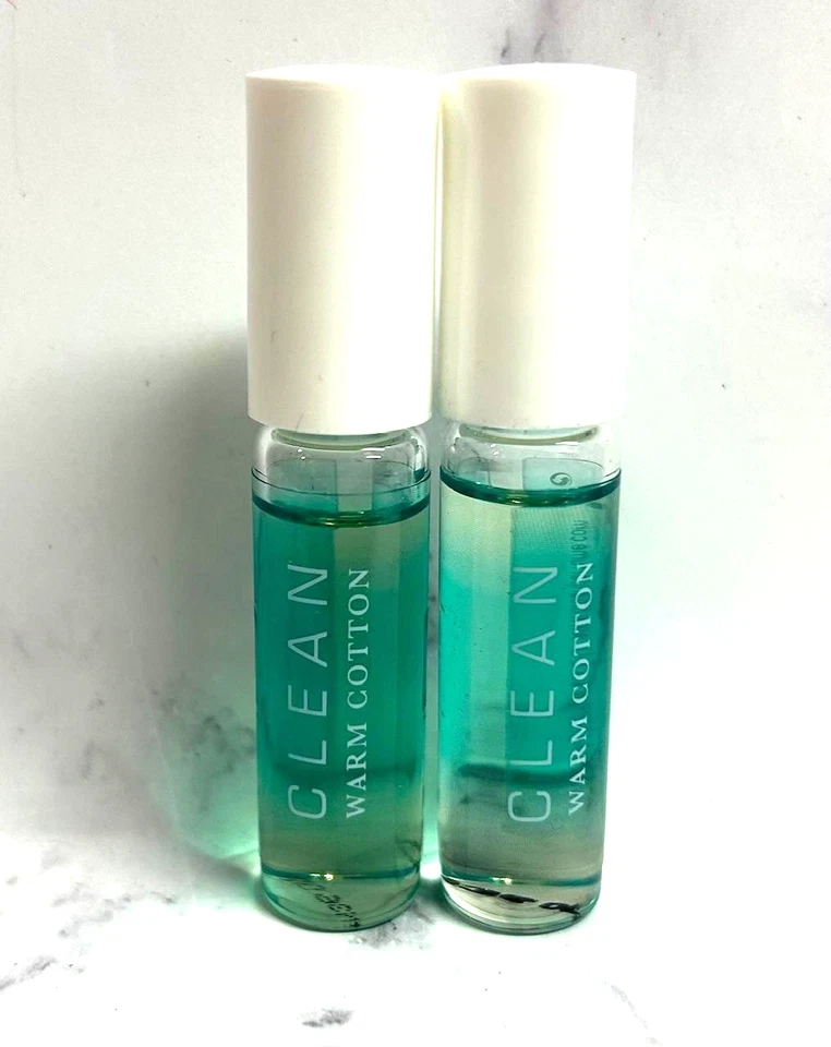 2 X Rollerball de algodón cálido limpio 0,17 fl. oz. Cada uno sin caja Foto 1 de 1