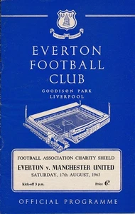 FA CHARITY SHIELD PROGRAMME 1963 Everton v Manchester United - Picture 1 of 1