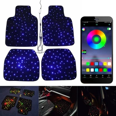 Fiber Optic Starlight Car Floor Mats Star light LED Rugs With APP Remote Control - Image 1 of 4