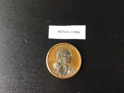 2009 P Sacagawea Platinum & Gold Highlighted $1 Coin - Image 1 of 4