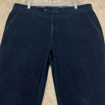 Lauren Ralph Lauren Men's 44x30 Navy Corduroy Straight Leg Chino Pants - Image 1 of 4