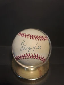 OFFICIAL MLB AMERICAN LEAGUE RAWLINGS BASEBALL SIGNED BY GEORGE KELL AUTO - Picture 1 of 2