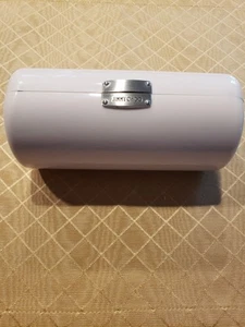 Jimmy Choo Magnet Clutch Hartschalenetui Brille/Sonnenbrille weiß Filzfutter 6x2,5x3,5 - Bild 1 von 9