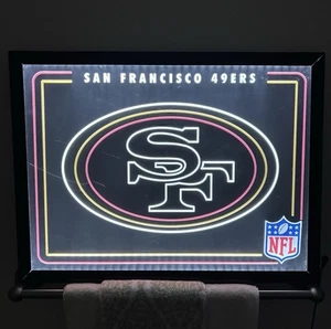 San Francisco 49ers Neon-Look leuchtendes LED Team Logo Schild 24” breit x 18” hoch - Bild 1 von 14