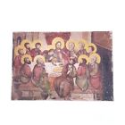 Canvas Painting Last Supper Vintage Italy Wall Art Artigianato Belle Arti 15x10 