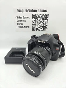 Canon EOS Rebel T3 12.2MP DSLR Camera w/ 18-55mm IS II Lens + 128GB SD Card - Picture 1 of 8