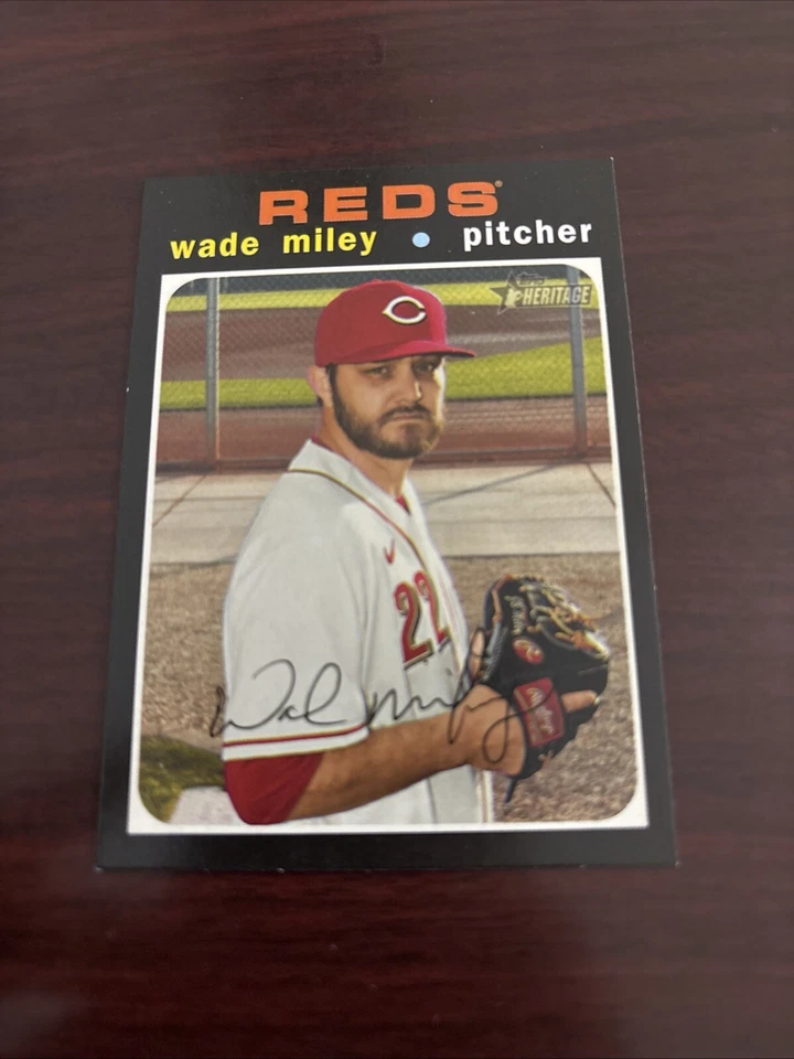 2020 Topps Heritage High Number - #571 Wade Miley Cincinnati Reds - Image 1 of 1