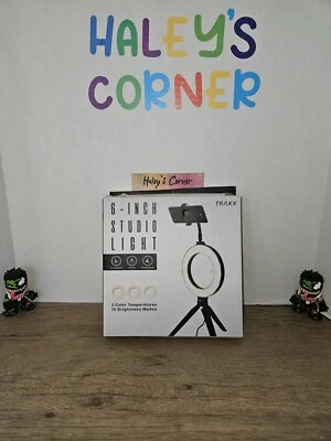 Traxx 6 inch LED ring light Complete And Verified Working  - Image 1 of 3