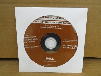 Dell 0UN023 Reinstallation DVD WIN VISTA Business 32Bit No COA + RAM - Image 1 of 2