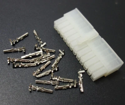 1 Juego 24 Pin 24P Macho ATX PSU Fuente de Alimentación Computadora Conector Terminal Pines Nuevo Foto 1 de 2