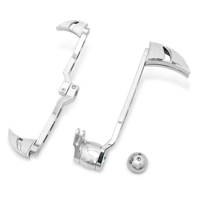 Chrome Brake Arm Heel Toe Shifter Levers Pegs For Harley Touring 2008-2013 Model Foto 1 de 4