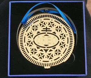 LIMITED EDITION OREO 18kt Gold Plated Ornament - Picture 1 of 3