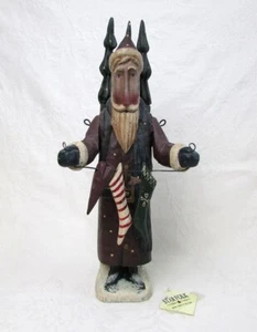 Greg Guedel Large Santa - Midwest of Cannon Falls Star Folk 3 Trees Stockings - Picture 1 of 5