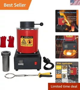 3KG Gold Melting Furnace,1400W 2000F Digital Electric Melting Furnace with Gr... - Picture 1 of 7