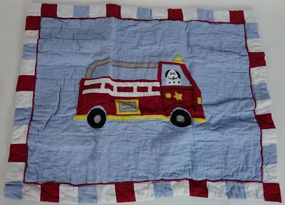 NUEVO Niño Niños Rojo Camión de Bomberos Perro Dálmata Algodón Acolchado Estándar Almohada Falsa Foto 1 de 2