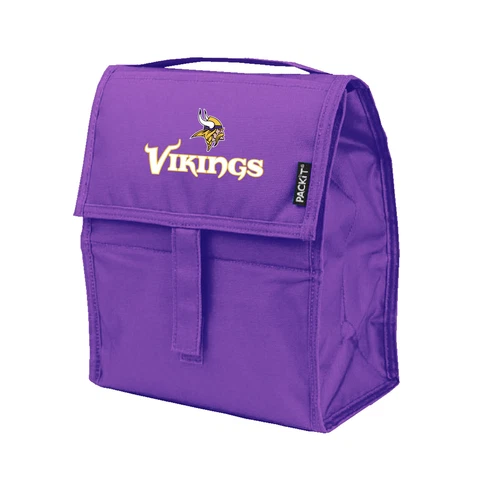 MINNESOTA VIKINGS, INCREDIBLE FREEZABLE LUNCH BAG/TOTE FROM KOLDER/PACKIT Cover