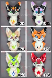 Fursuit Piel Larga Husky Zorro Cabeza de Mascota Fiesta Halloween Piel Cosplay (Cabeza)  - Imagen 1 de 7