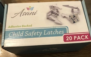 Assni Cabinet Locks Child Safety Latches Baby Proof Lock Drawer Door 30pcs White - Picture 1 of 4