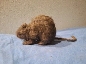 Fuzzy Rat Halloween Prop Vintage - Picture 1 of 7
