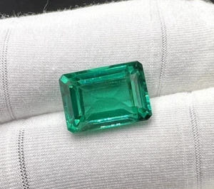 10x14mm Colombian Green Emerald Loose stone , Green Emerald Stone Octagon Shape - Picture 1 of 5
