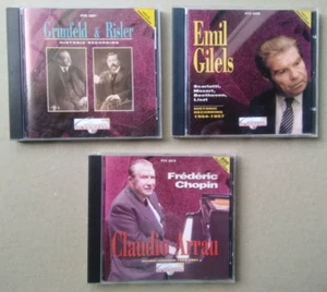 3 cd EMIL GILELS Claudio Arrau GRUNFELD & RISLER Historic Recording remastering - Picture 1 of 4