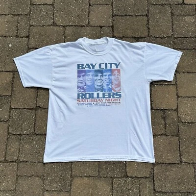 Bay City Roller Band Saturday Night Shirt White Unisex S-5XL - Image 1 of 3