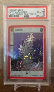 Metazoo-Cryptid Nation- 1st Edition - Frost Aura Holo Box Topper PSA 10 GEM MINT - Picture 1 of 4