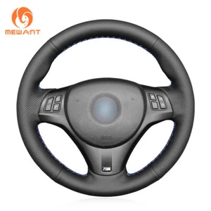 For BMW E84 Steering Wheel Cover Suede Carbon Steering Wheel Wrap Leather D - Picture 1 of 20