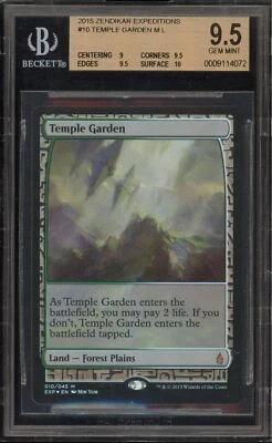 Magic the Gathering MTG Temple Garden Zendikar Expeditions Foil #10 BGS 9.5 - Image 1 of 2