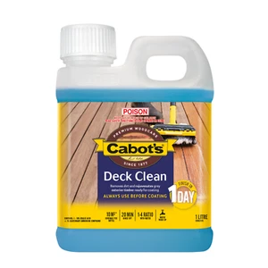 Cabot''s 1L Deck Clean Rejuvenates New and Old Exterior Timber Surfaces - Picture 1 of 10