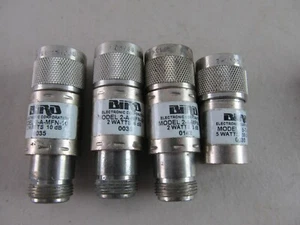 LOT:  Bird 2-A-MFN-10 -06 -03 A-Series RF Coaxial Attenuator 2W N Conn + 5W Term - Picture 1 of 10