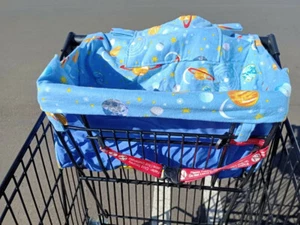 Space Print Shopping Supermarket Trolley Seat Cart Cover - Picture 1 of 2