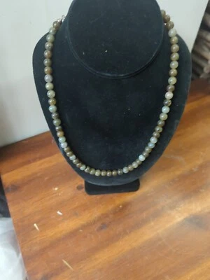 Collar HSN Jay King Plata Esterlina Labradorita 18" Cuentas Foto 1 de 4