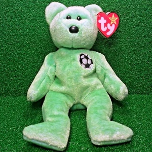 MWMT Ty Beanie Baby KICKS The Bear NUEVO RETIRADO 1998 Juguete de peluche Normal GOSPORT Etiqueta - Imagen 1 de 8