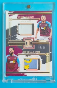 2023-24 Impeccable Aston Villa John McGinn Douglas Luiz Dual Patch 1/10 - Picture 1 of 2