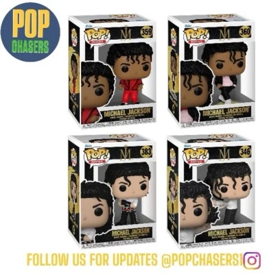 Funko POP! Rocks: Michael Jackson Set #346-359-360-383