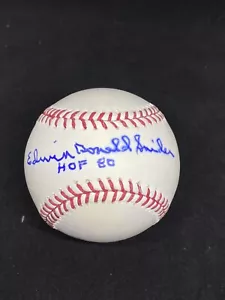 LOS ANGELES DODGERS DUKE SNIDER SIGNED BASEBALL JSA COA FULL NAME RARE EDWIN HOF - Picture 1 of 2